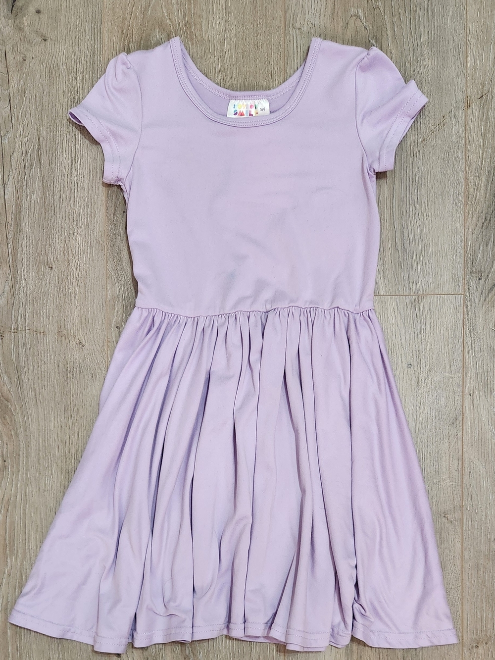Dot Dot Smile Lilac Short-Sleeve Twirl Dress
